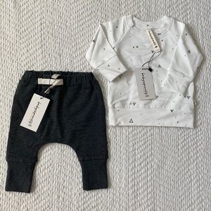 Babysprouts | Raglan Sweatshirt + French Terry Slim Harems Sweatpants